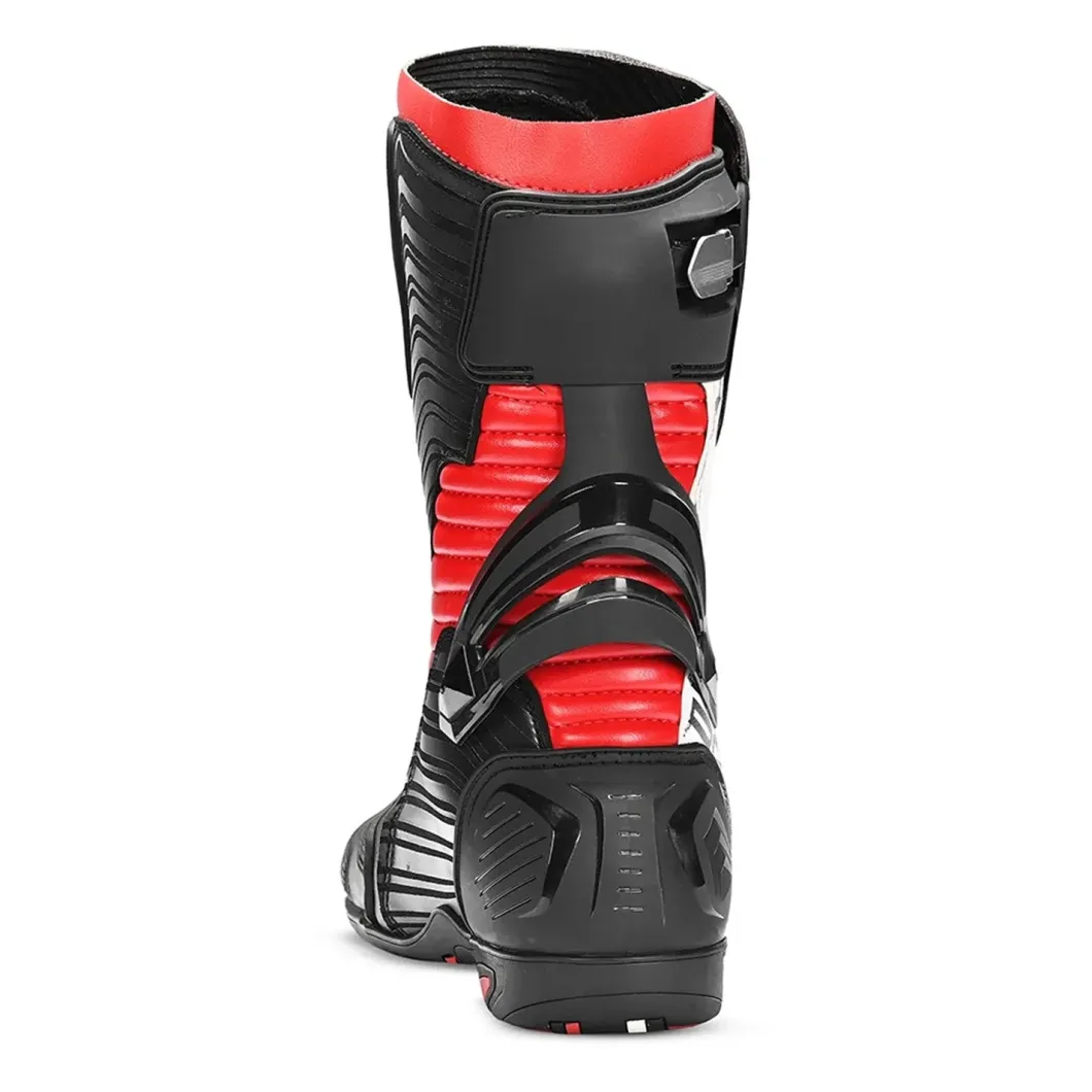 Bela Air Rider Racing Motorcycle Boots Black Red