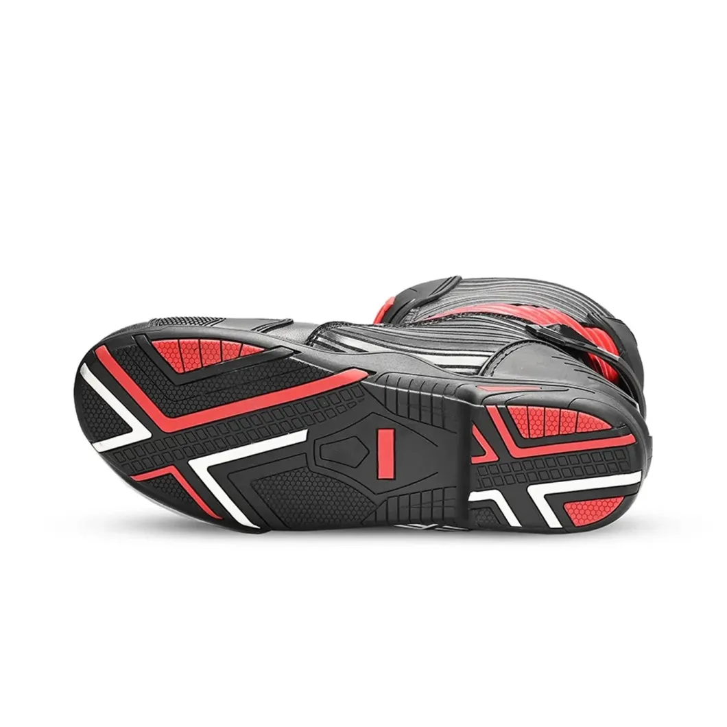 Bela Air Rider Racing Motorcycle Boots Black Red