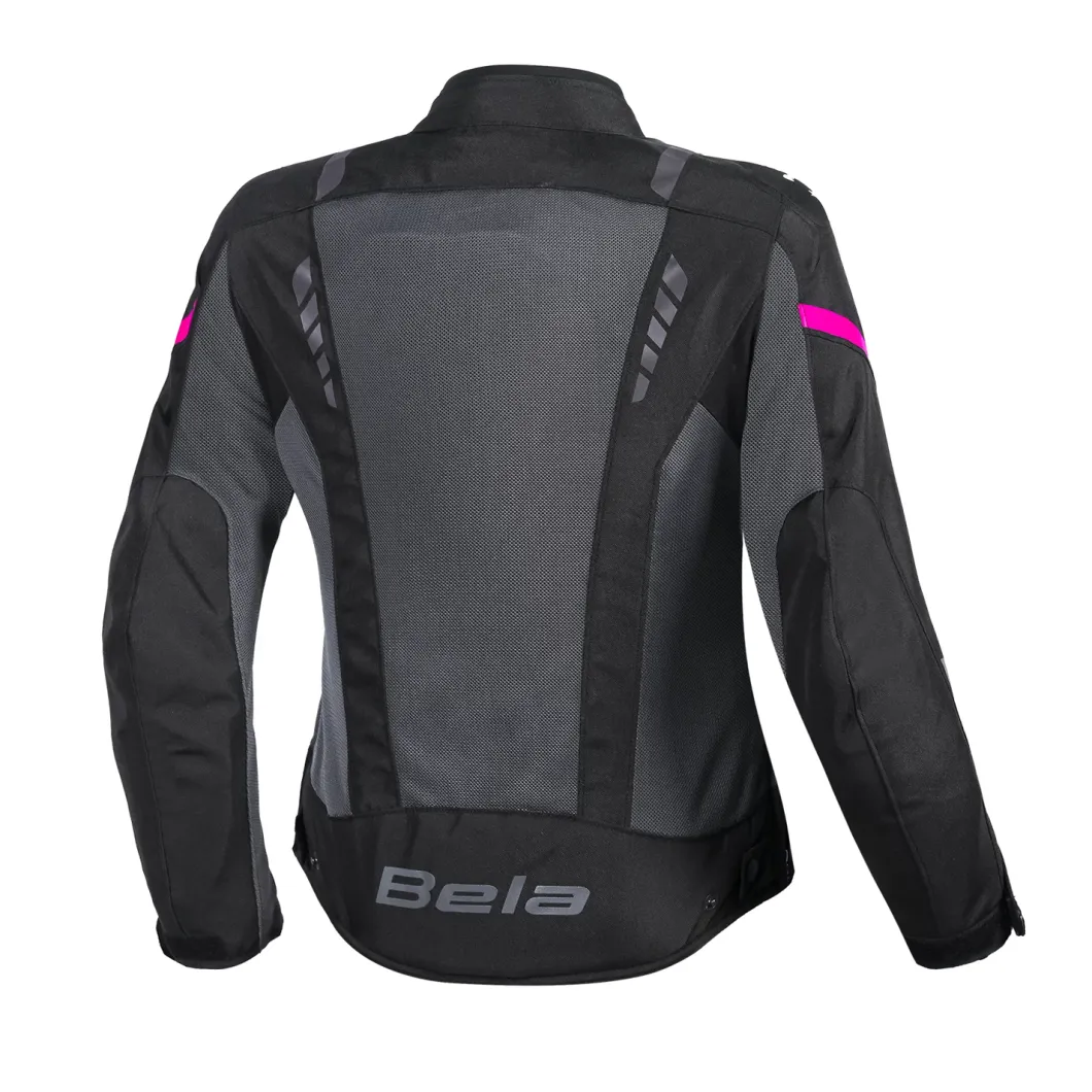 BELA ARTREX AIR 2.0 GIACCA DI MOTO DONNA NERO GRIGIO FUXIA