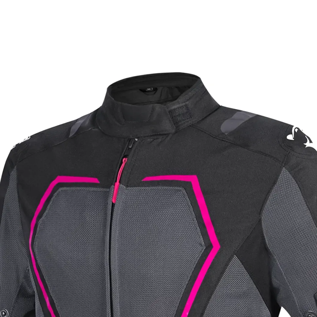 BELA ARTREX AIR 2.0 GIACCA DI MOTO DONNA NERO GRIGIO FUXIA