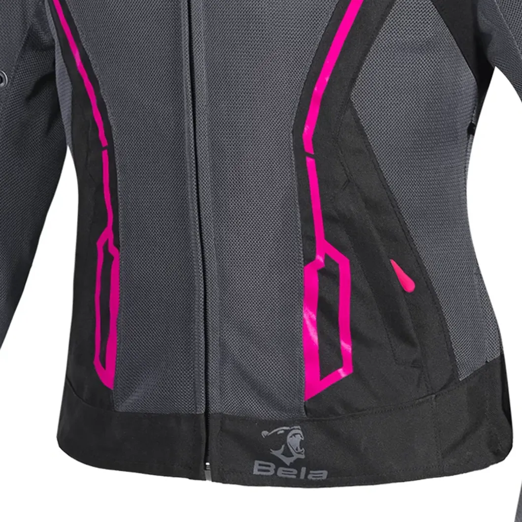 BELA ARTREX AIR 2.0 GIACCA DI MOTO DONNA NERO GRIGIO FUXIA