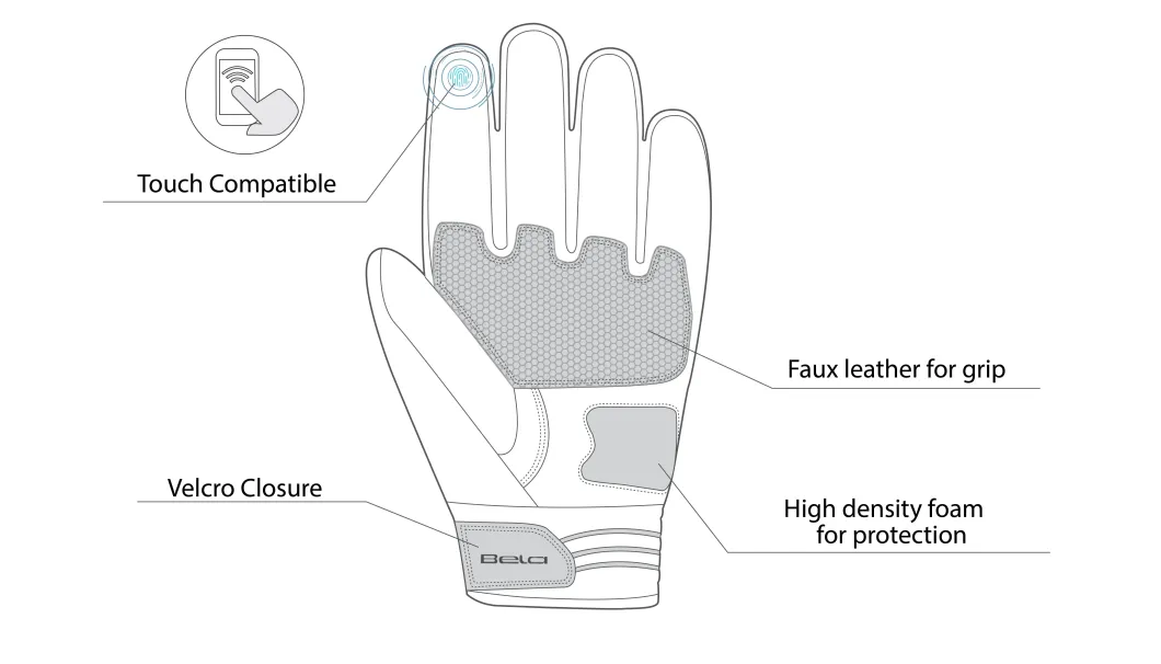 Bela Bomber Gloves Black