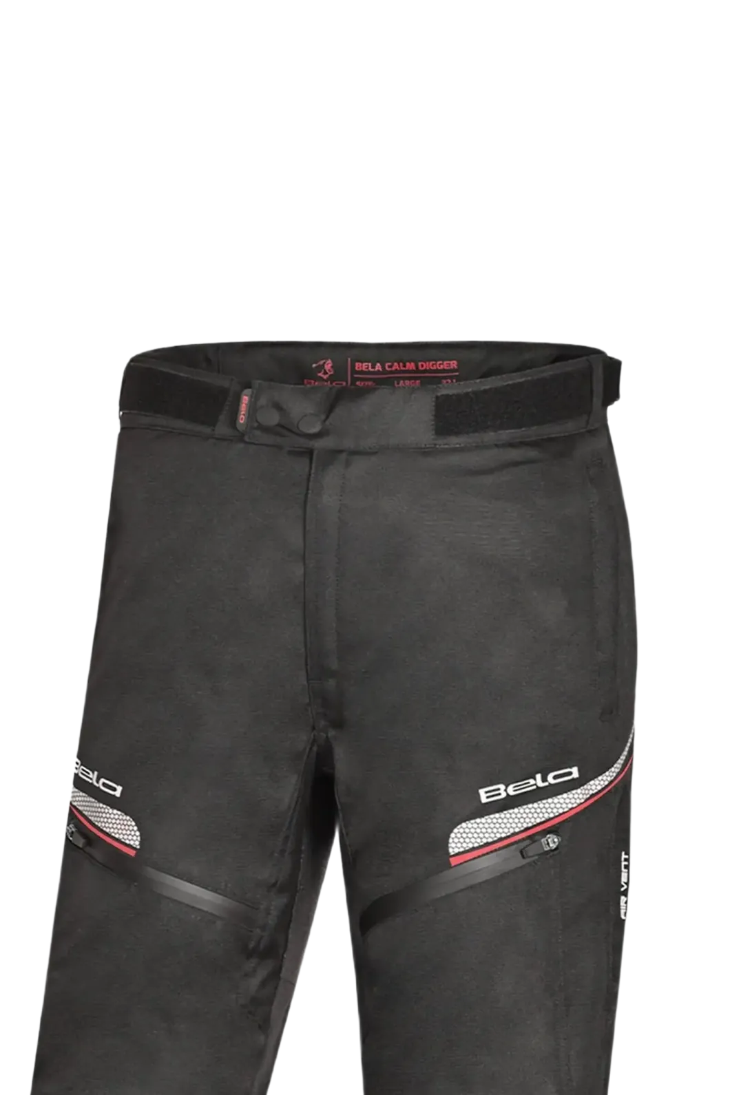 BELA - Calm Digger 30L Trousers in Black/Red Fabric