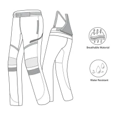Bela Calm Digger Unisex/Women/Men's Motorcycle Pants Short