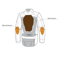 BELA CROSSROAD EXTREME WP GIACCA DI MOTO UOMO GHIACCIO BLU NERO