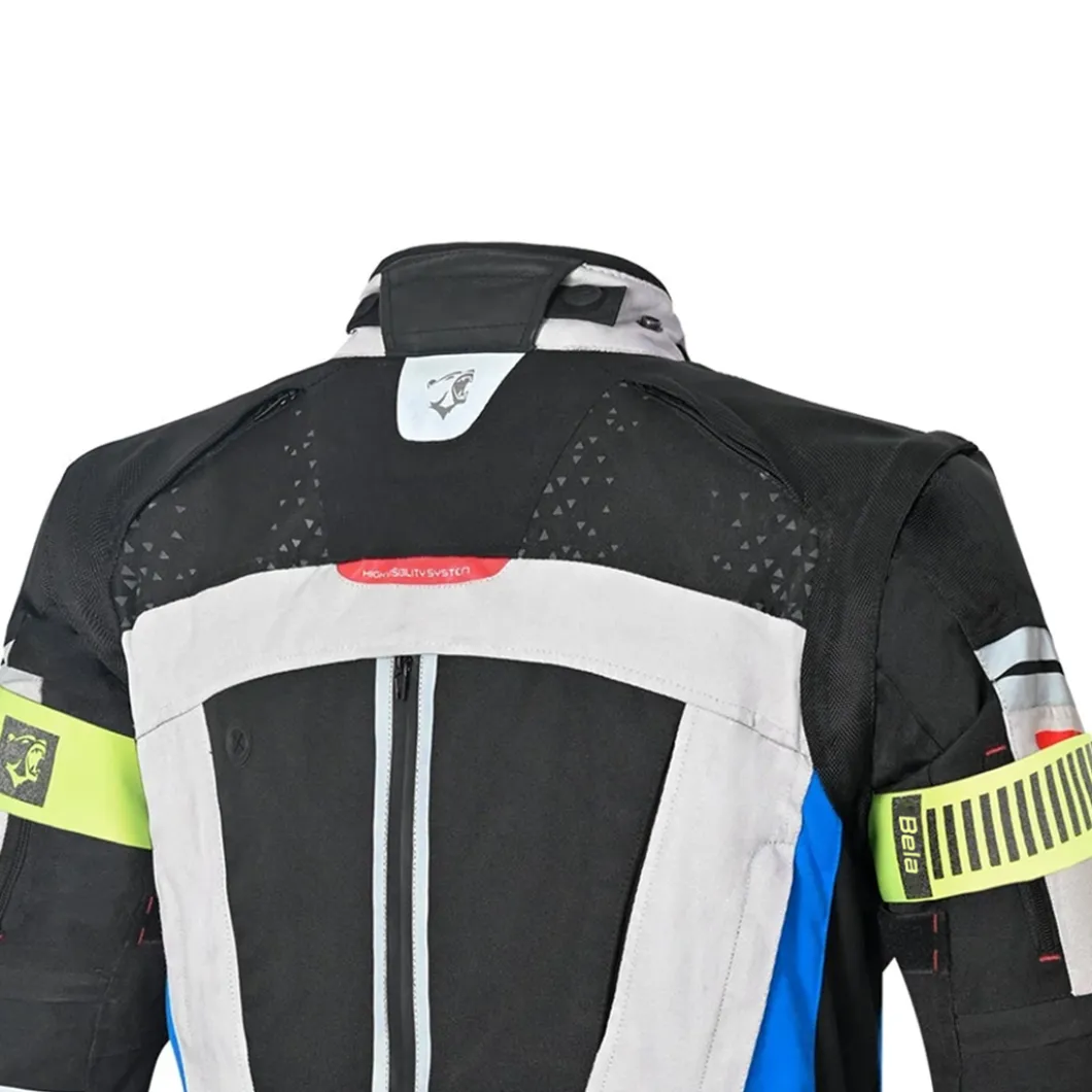 BELA CROSSROAD EXTREME WP GIACCA DI MOTO UOMO GHIACCIO BLU NERO