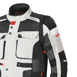 Bela Cross Road Extreme WP Three-Layer Motorcycle Jacket for Men Ice / Black / Grey (Removable Sleeves)
