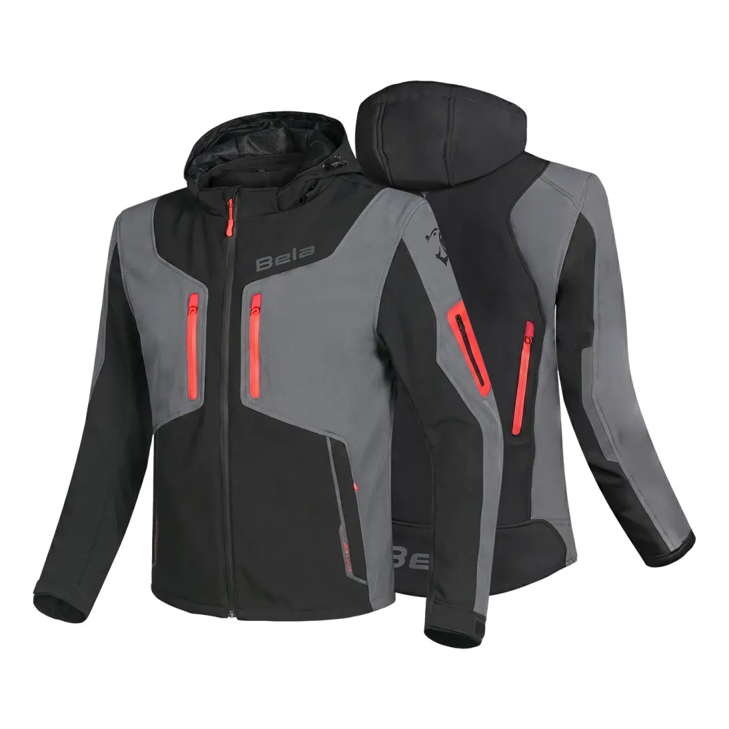 BELA FIRE FLY FELPA UOMO NERO ANTHRACITE ROSSO