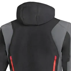BELA FIRE FLY FELPA UOMO NERO ANTHRACITE ROSSO