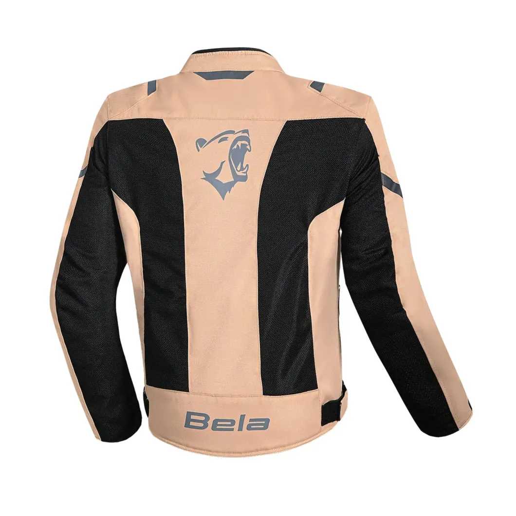 BELA MESH PRO GIACCA DI MOTO IN TESSUTO TRAFORATO GIACCA DI MOTO MARRONE NERO