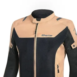 BELA MESH PRO GIACCA DI MOTO IN TESSUTO TRAFORATO GIACCA DI MOTO MARRONE NERO
