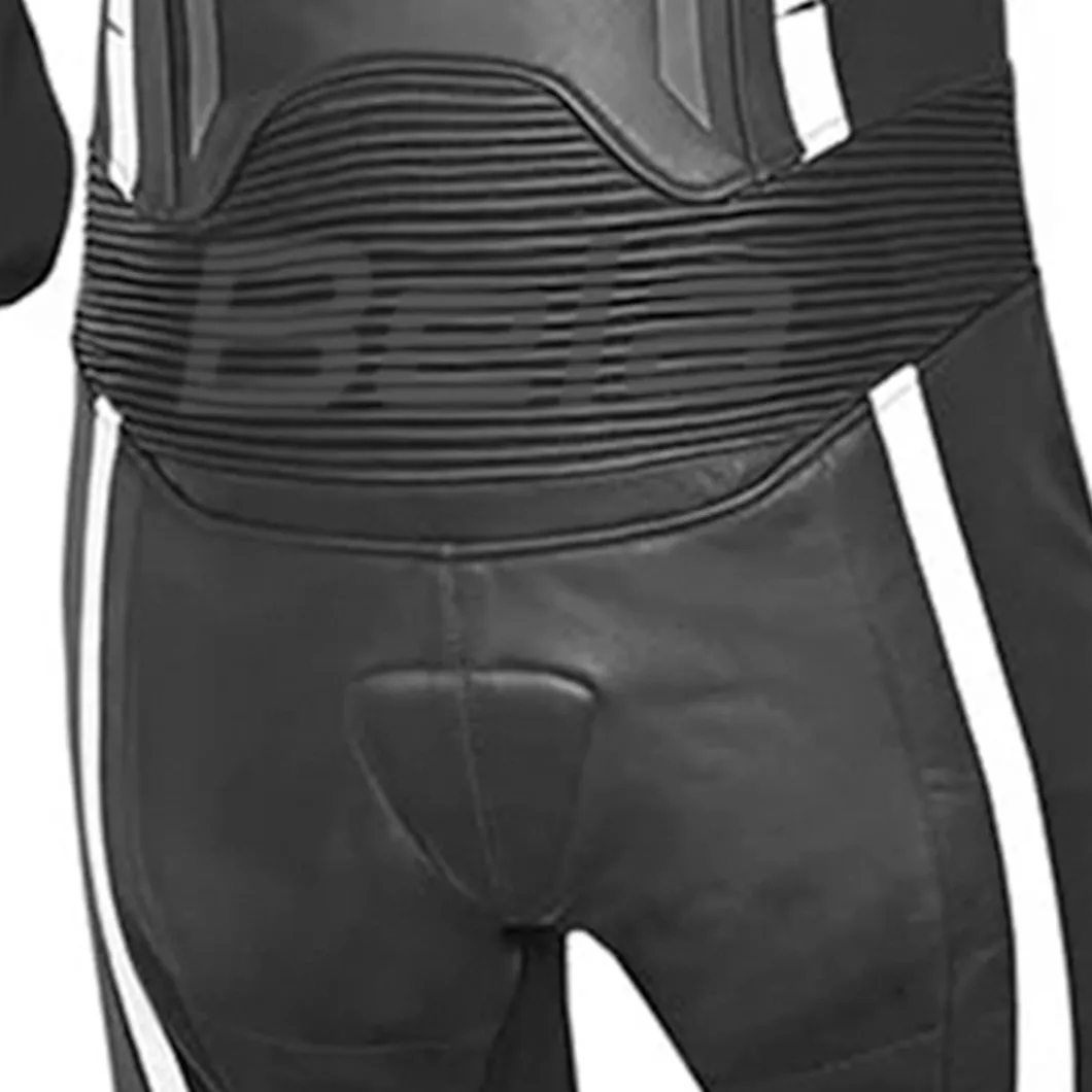 BELA Mono 1 PC X Race Leather Motorcycle Suit Black White