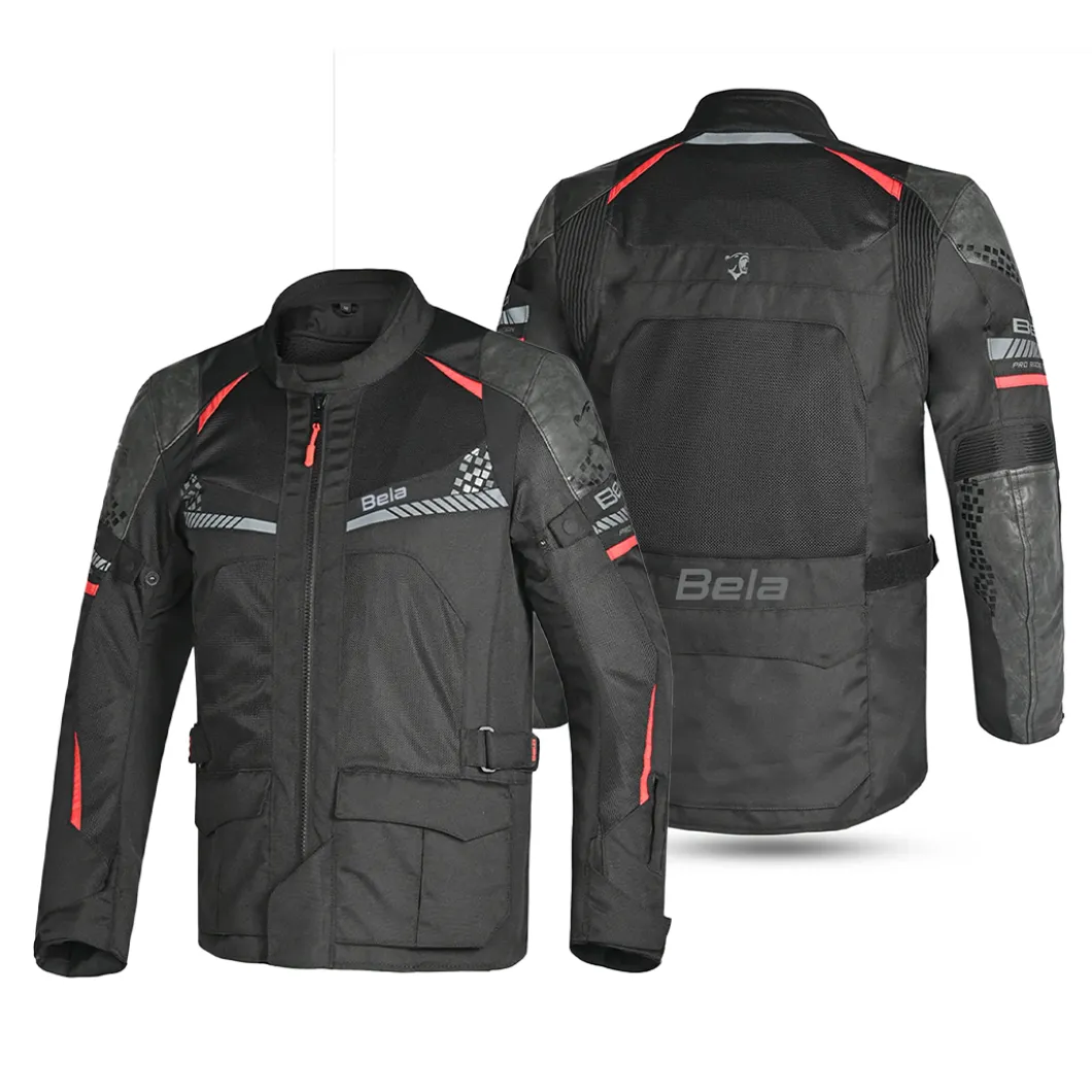 Bela Onsaker Touring 3-Layer Textile Jacket Black Red