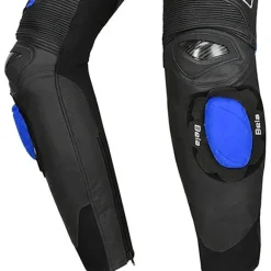 Bela Rocket Black BLUE Women's Pants (Kangaroo Leather Mix)