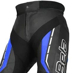 Bela Rocket Black BLUE Women's Pants (Kangaroo Leather Mix)