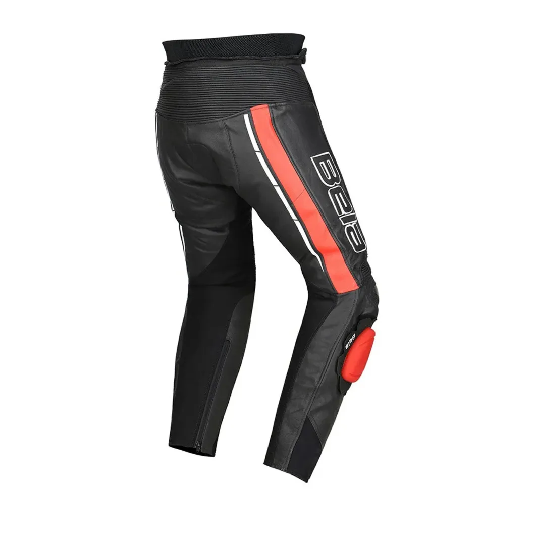 Bela Rocket Black Red MEN'S Trousers (Kangaroo Leather Mix)