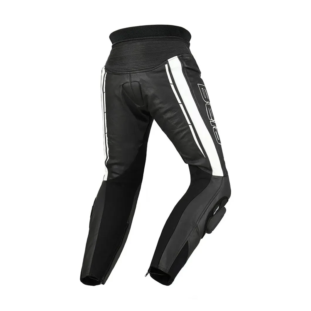 Bela Rocket Black White MEN'S Trousers (Kangaroo Leather Mix)