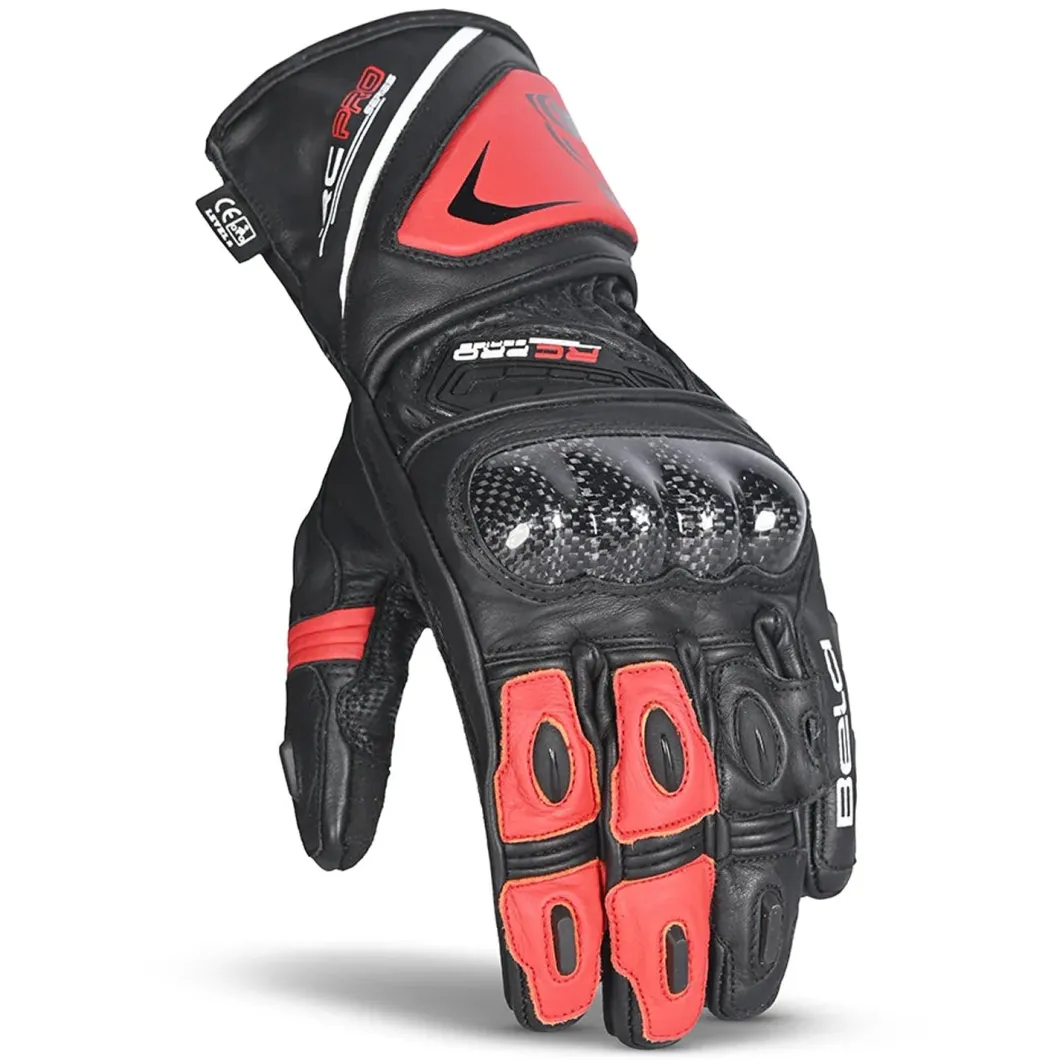 Bela Rocket Long Red/Black Racing Motorcycle Glove