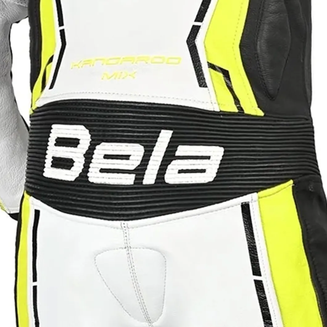 BELA ROCKET MIX KANGROO 1 PC TUTA DI MOTO BAMBINI GARILLO BIANCO