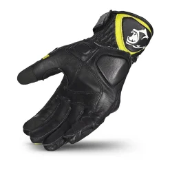 Bela Rocket Short White Flu/Black Racing Motorcycle Glove