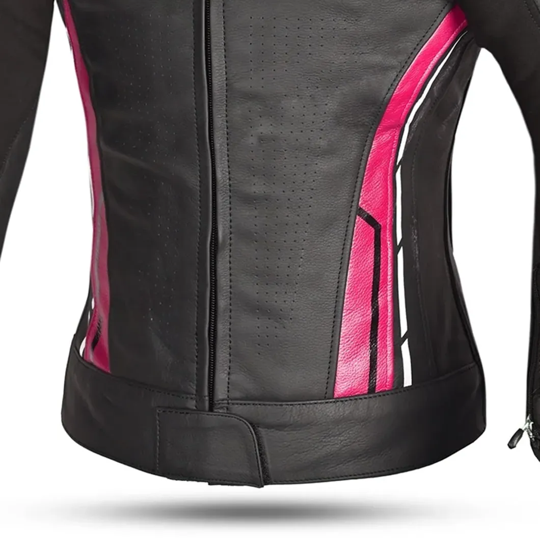 Bela Rocket Women's Jacket Black Pink (K-Leather Mix)