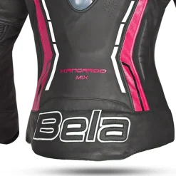 Bela Rocket Women's Jacket Black Pink (K-Leather Mix)