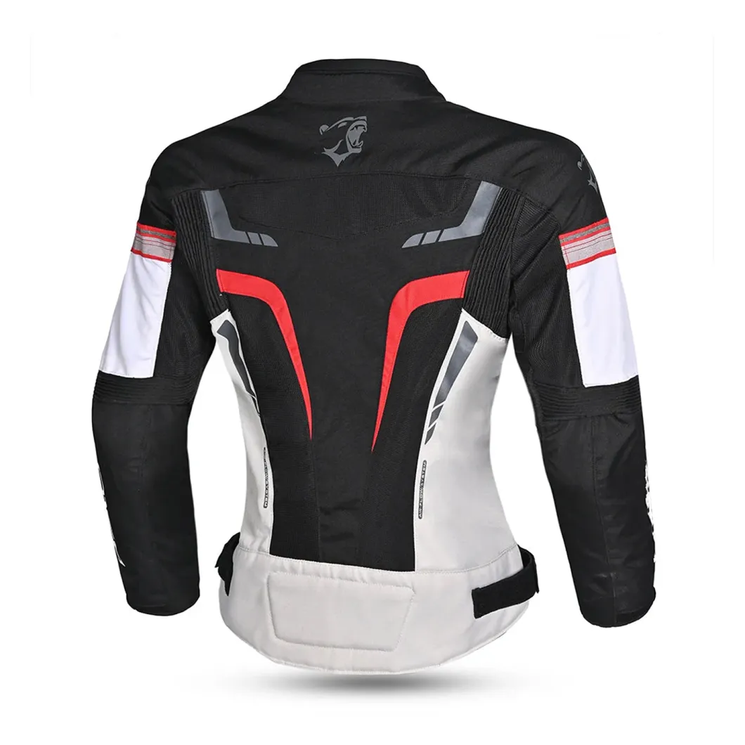 Bela Sprinter Women's Motorcycle Jacket Black/Ice/Red