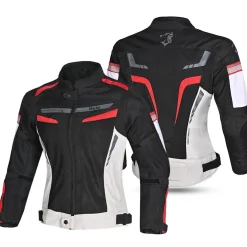 Bela Sprinter Women's Motorcycle Jacket Black/Ice/Red