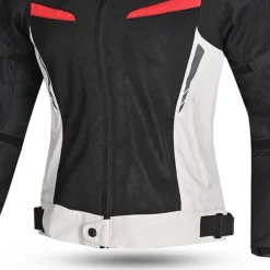 Bela Sprinter Women's Motorcycle Jacket Black/Ice/Red