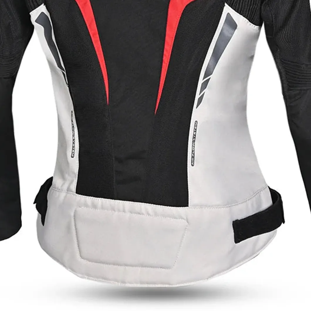 Bela Sprinter Women's Motorcycle Jacket Black/Ice/Red