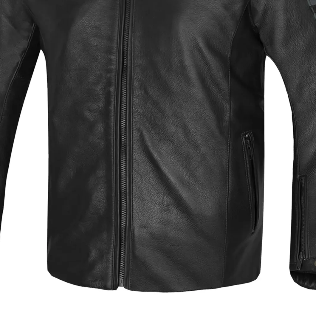 BELA STARK GIACCA DI MOTO IN PELLE GRIGIO SCURO ANTRACITE