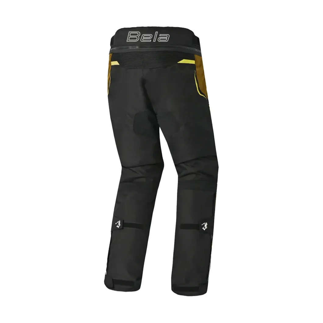 Bela Watson Touring Motorcycle Pants Black/Brown/Fluorescent Yellow/White