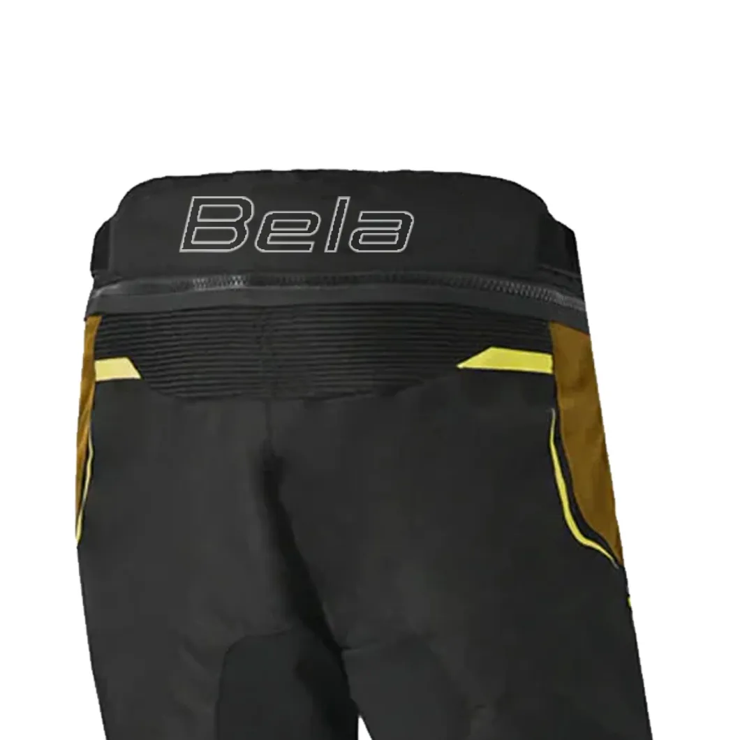 Bela Watson Touring Motorcycle Pants Black/Brown/Fluorescent Yellow/White