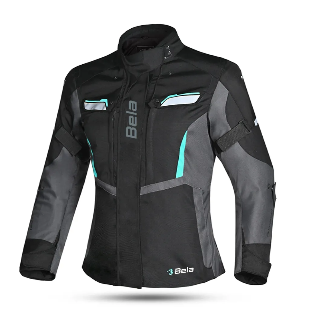 BELA Women's Hurricane Jacket Black Turquoise 3 IN 1