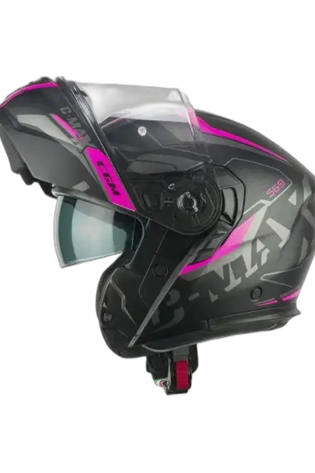 CGM 569G C-MAX CITY Modular Motorcycle Black Fuchsia Fluorescent Matt