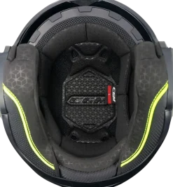 CGM 160G JAD RIDE Motorcycle Jet Helmets Matt Graphite Fluorescent Yellow