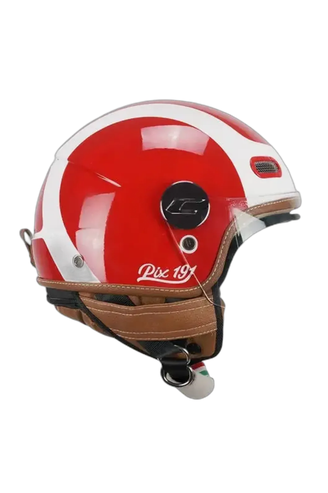 CGM 191G PIX SPRINT Jet Helmets Red White Long