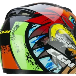 CGM - 265X LUCKY BOXER INTEGRAL CASCO Azzurro Rosso Verde