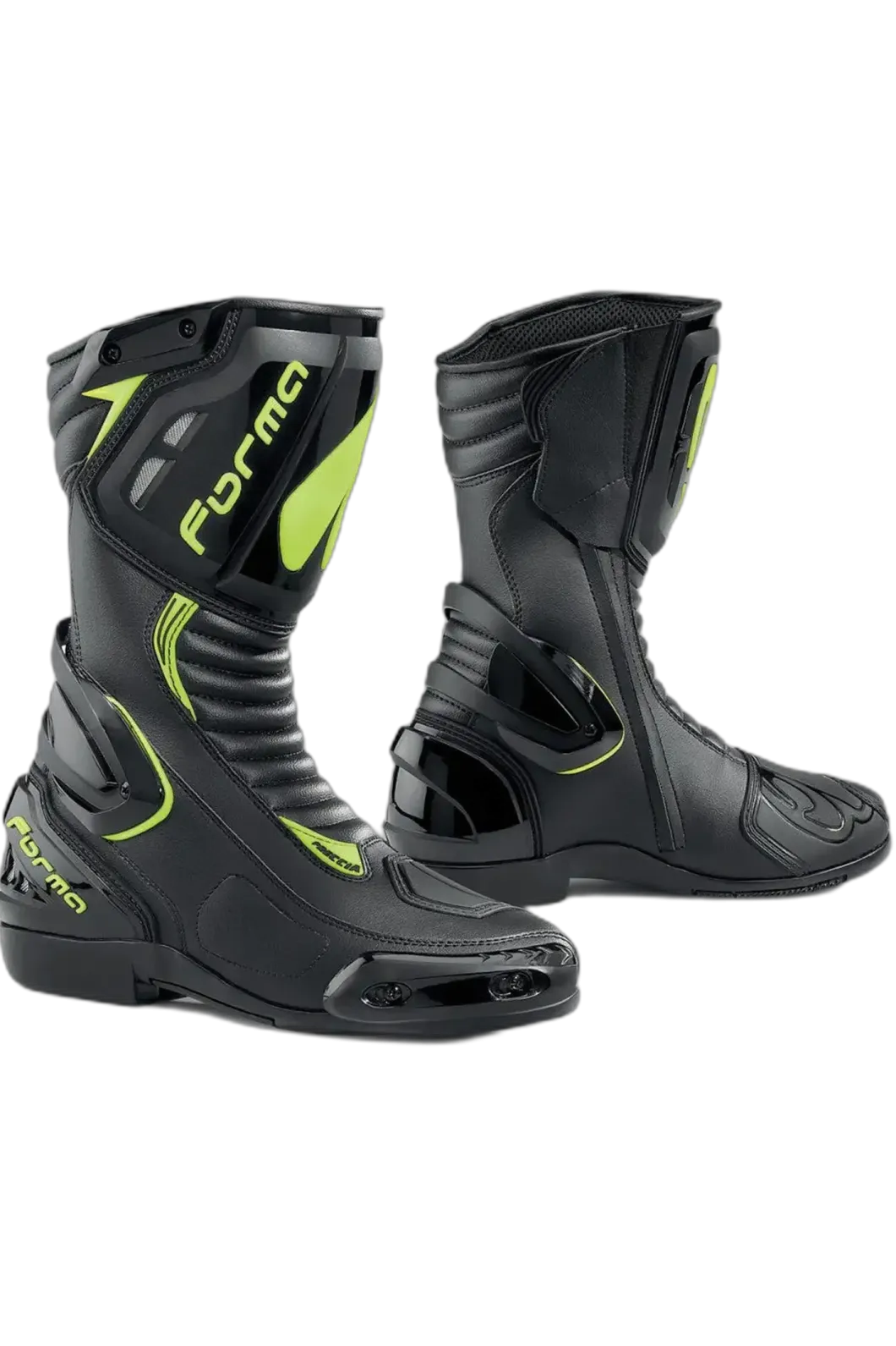 FORMA Freccia Motorcycle Boots Black Fluorescent Yellow