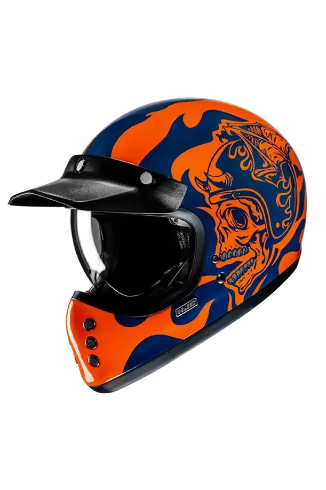 HJC V60 FLAME MC27 Vintage Style Full Face Motorcycle Helmets