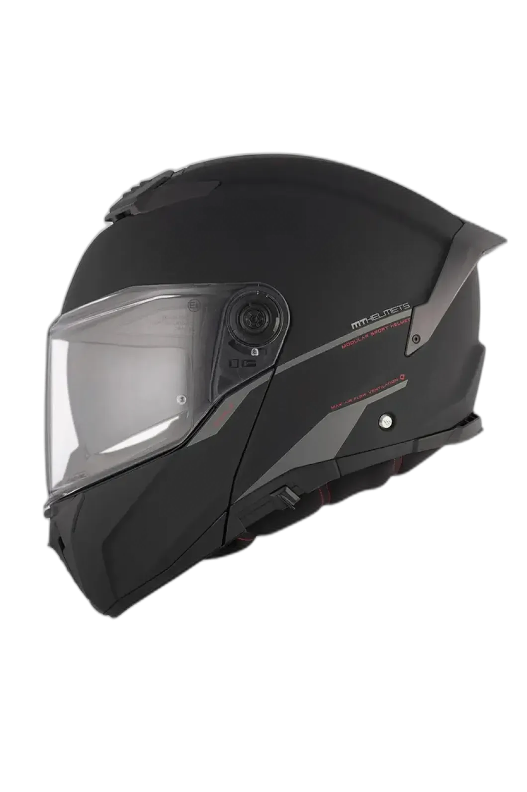 MT ATOM 2 SV SOLID A1 Modular Motorcycle Flip Up Helmets Matte Black