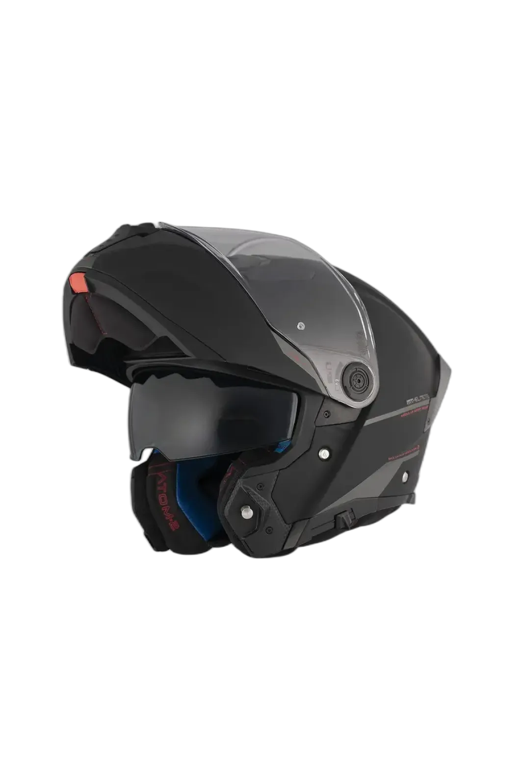 MT ATOM 2 SV SOLID A1 Modular Motorcycle Flip Up Helmets Matte Black