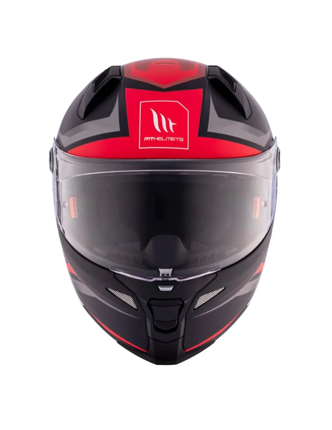 MT REVENGE 2 S HATAX B5 Full Face Motorcycle Helmets Red Grey Matte