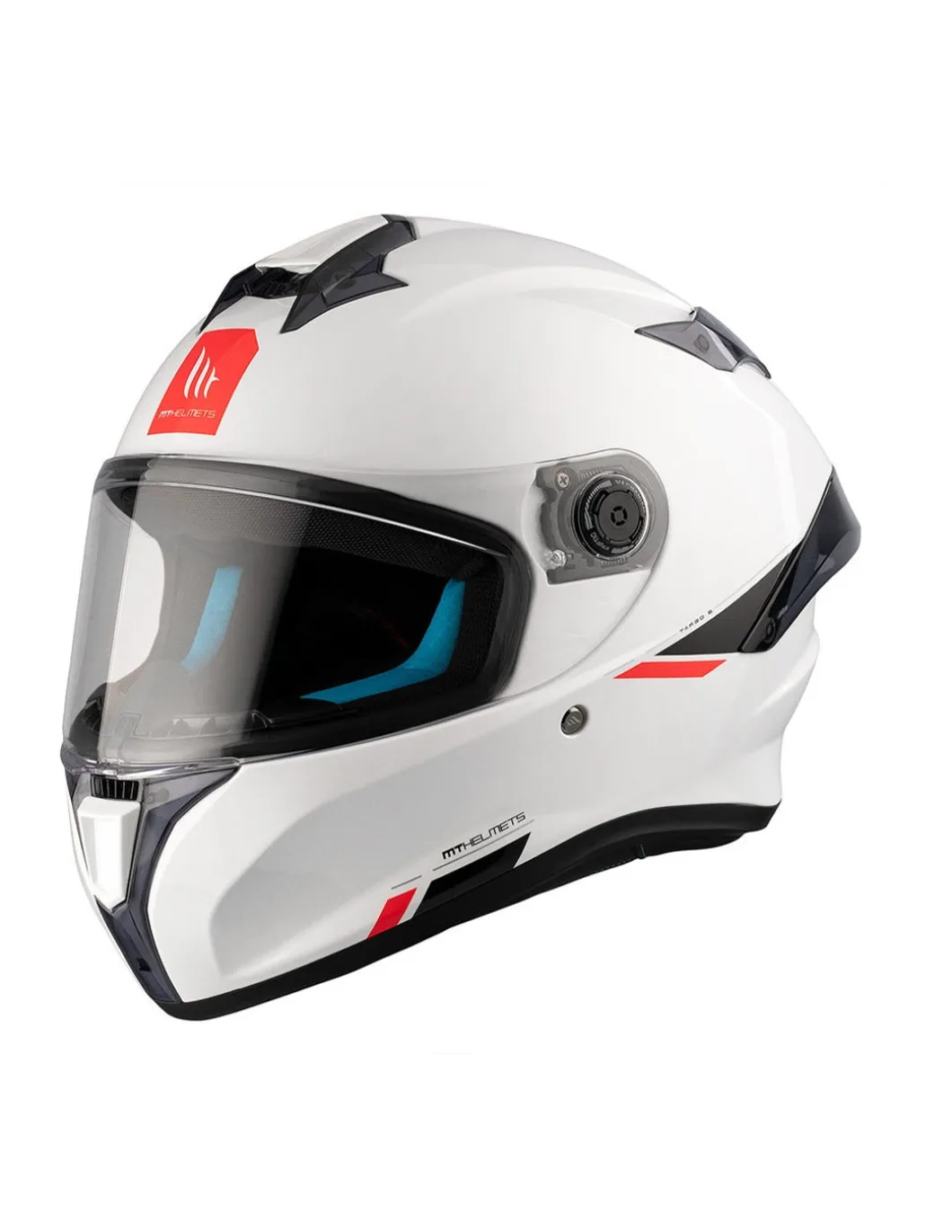 MT TARGO S SOLID A0 Caschi sportivo integrale da moto unisex bianco perla