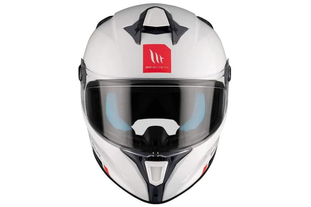 MT TARGO S SOLID A0 Caschi sportivo integrale da moto unisex bianco perla