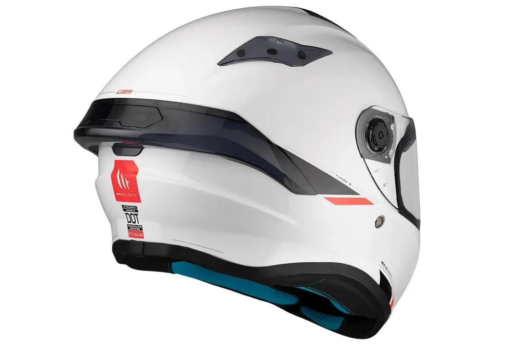 MT TARGO S SOLID A0 Caschi sportivo integrale da moto unisex bianco perla