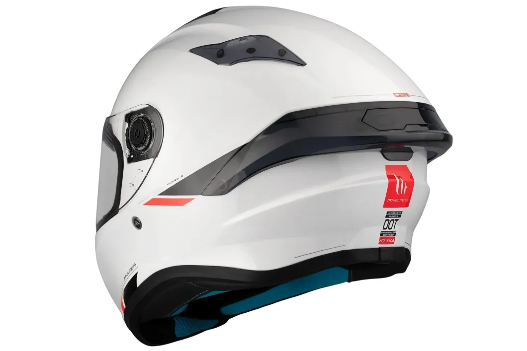 MT TARGO S SOLID A0 Caschi sportivo integrale da moto unisex bianco perla