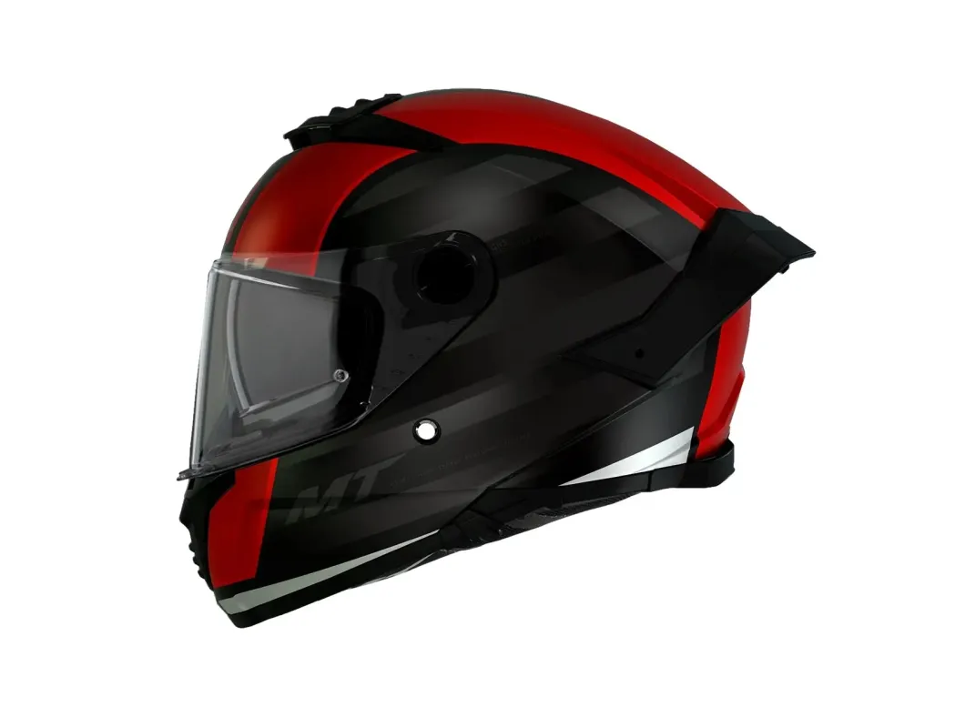 MT THUNDER 4 SV TREADS B5 Full Face Motorcycle Helmets Mate Black Red