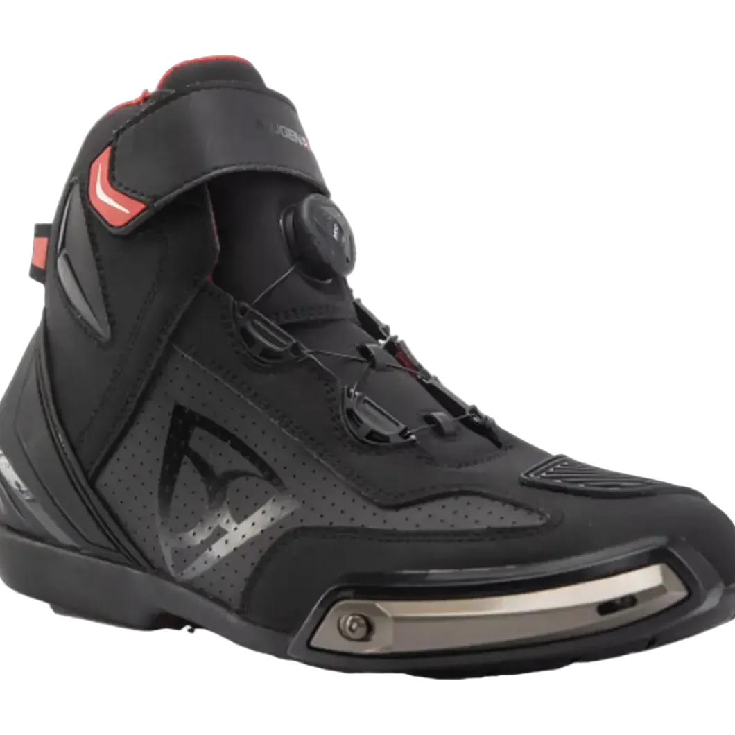 MUGENRACE BOT-MNR-2392 Woody Motorcycle Touring Shoes Black