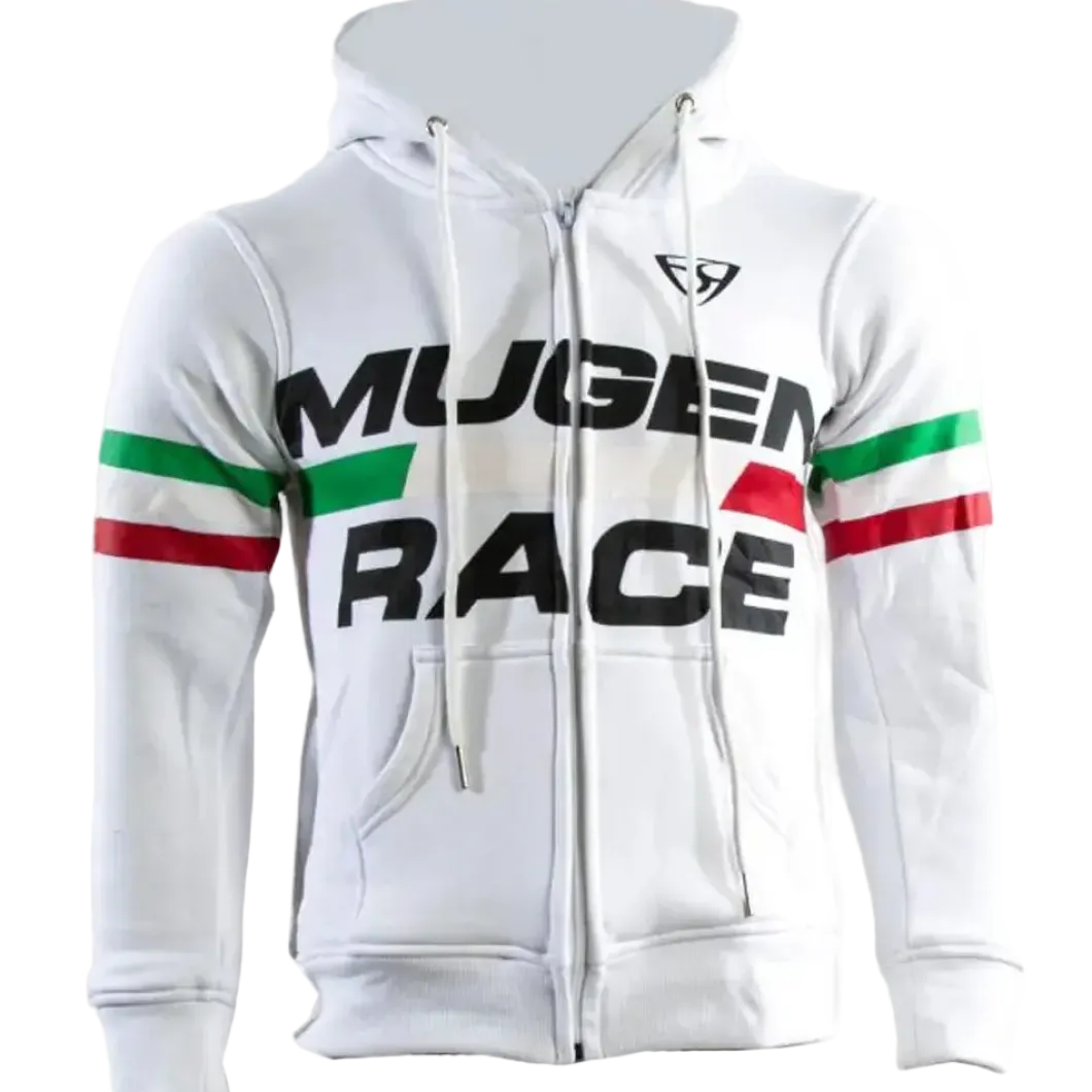 MUGENRACE H-MNR-2489 White Cotton Hoodie